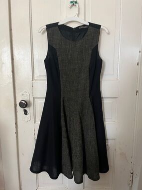 A-line knee length dress
